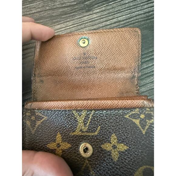 LOUIS VUITTON Porte Monnaie Plat Coin Purse Wallet - Picture 8 of 11